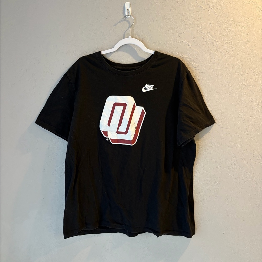 Nike Black University of Oklahoma Logo T-Shirt